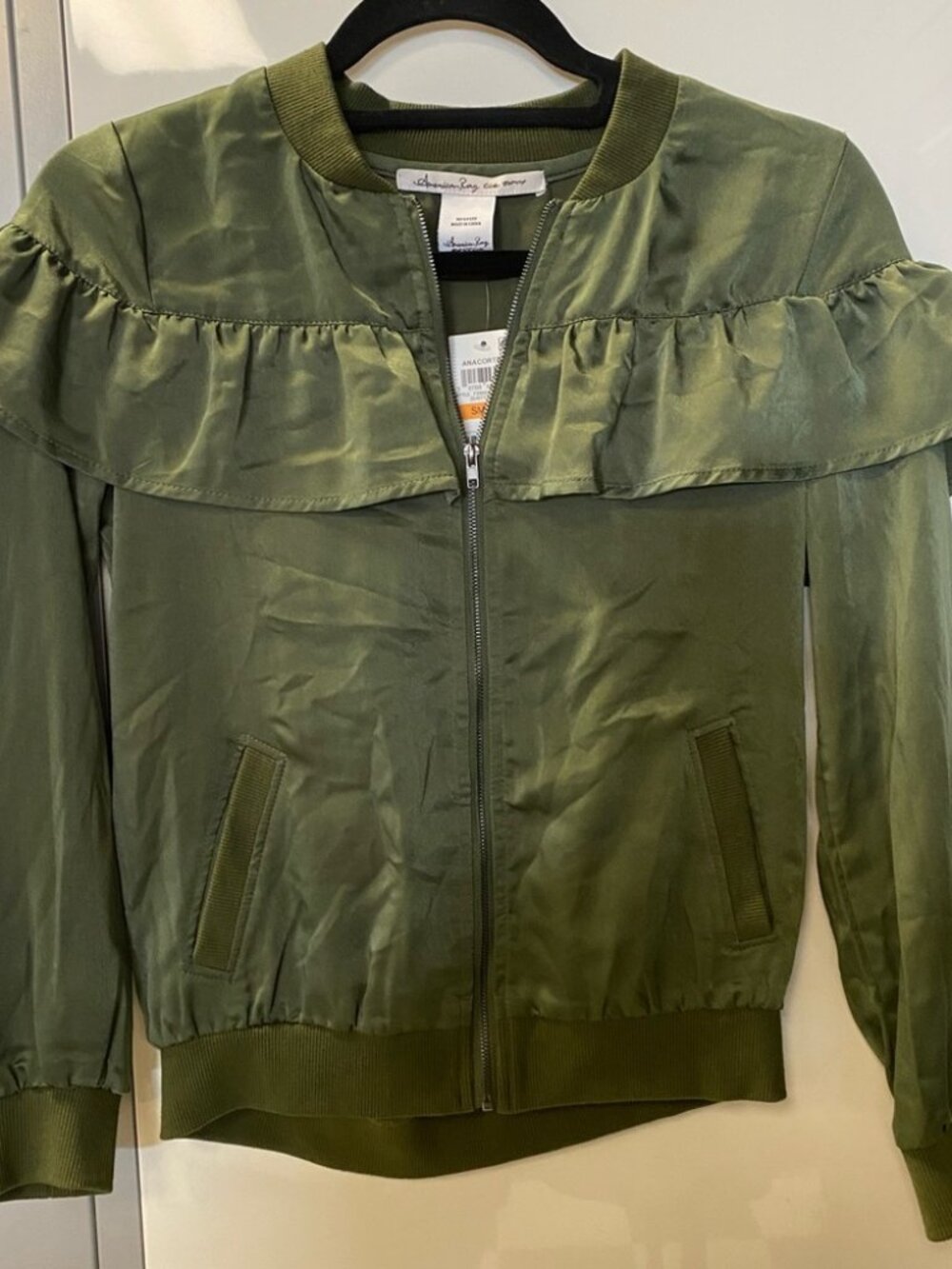 Ruffled Bomber Jacket - Picture 2 of 2